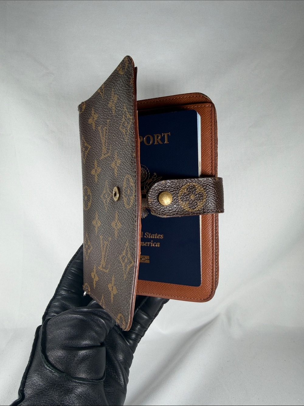 Authentic Louis Vuitton Monogram Canvas Passport Wallet
